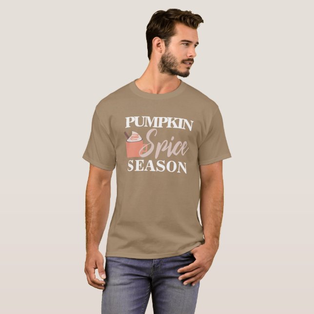 Pumpkin Spice Fall Mug Whip Cream  T-Shirt (Front Full)
