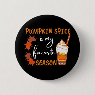 Pumpkin Spice Fall Season Autumn 6 Cm Round Badge