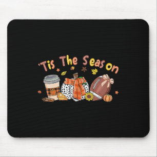 Pumpkin Spice Football Tis The Season Fall Thanksg Mouse Pad