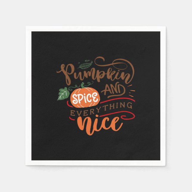 Pumpkin Spice Girl Napkin (Front)