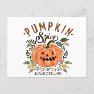 Pumpkin spice, Halloween Collection Postcard