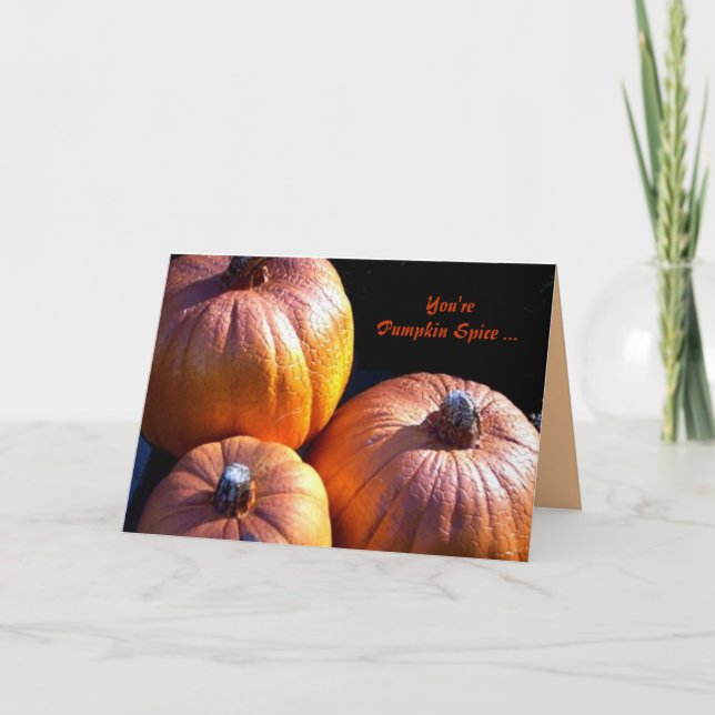 Pumpkin Spice Holiday Card (Front)