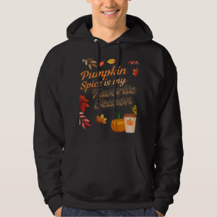 Pumpkin Spice is my Favourite Season Autumn Leaves Hoodie