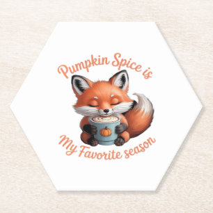 Pumpkin Spice Is My Favourite Season Fall Classic Paper Coaster