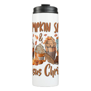 Pumpkin Spice Jesus Christ Thermal Tumbler