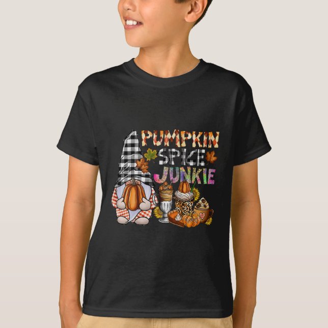 Pumpkin Spice Junkie T-Shirt (Front)
