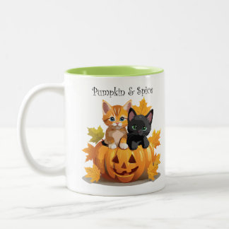 Pumpkin & Spice Kittens Jack-o-Lantern Mug