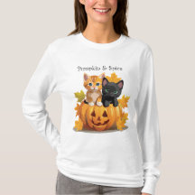 Pumpkin & Spice Kittens Jack-o-Lantern T-Shirt