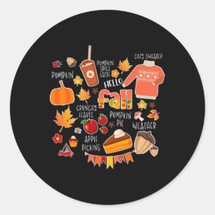 Pumpkin Spice Latte2 Classic Round Sticker