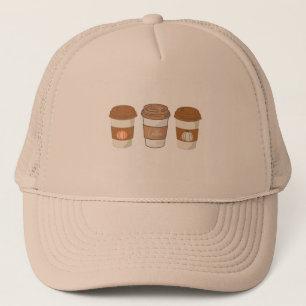 Pumpkin Spice latte, Coffe Trucker Hat