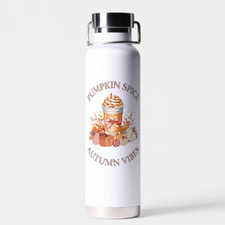 Pumpkin Spice Latte Cosy Autumn Fall Pumpkin Seaso Water Bottle