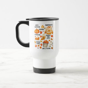 Pumpkin Spice Latte Cozy Fall Coffee Autumn Vibes Travel Mug