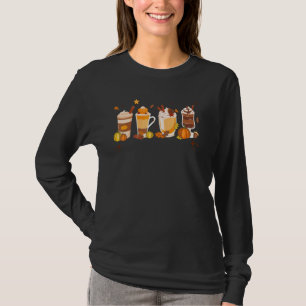 Pumpkin Spice Latte Fall Coffee Autumn Season Than T-Shirt