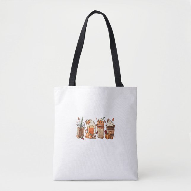 Pumpkin Spice Latte, Fall Coffee, Pumpkin Spice,Th Tote Bag (Front)