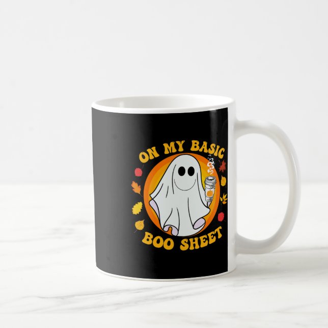 Pumpkin Spice Latte Fall Vibe Halloween Fun Basic  Coffee Mug (Right)