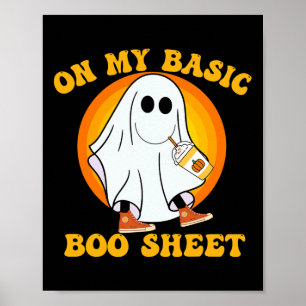 Pumpkin Spice Latte Fall Vibe Halloween Fun Basic Poster