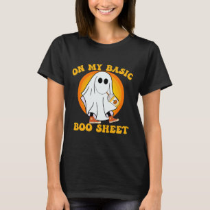 Pumpkin Spice Latte Fall Vibe Halloween Fun Basic T-Shirt