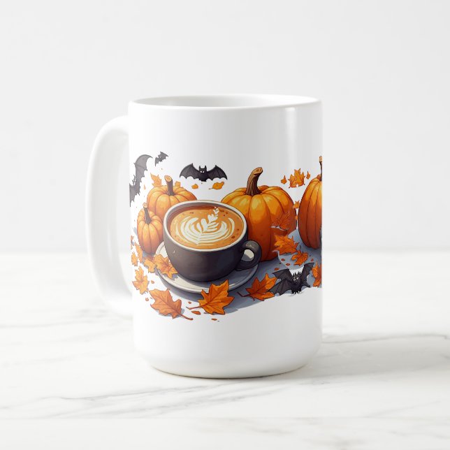 Pumpkin Spice Latte In Jack O Lantern Cup 🦇 (Front Left)