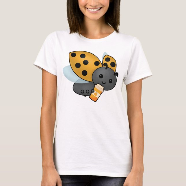 Pumpkin Spice Latte Ladybug T-Shirt (Front)
