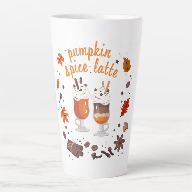 Pumpkin Spice Latte Latte Mug (Front)