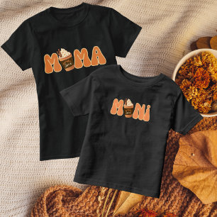 Pumpkin Spice Latte Mama and Mini Fall Matching T-Shirt