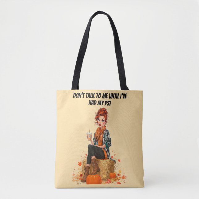 Pumpkin Spice Latte - Ms Sass Tote Bag (Front)