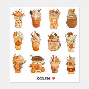 Pumpkin Spice Latte Stickers Pack