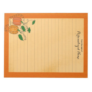 Pumpkin Spice - Lined  Notepad