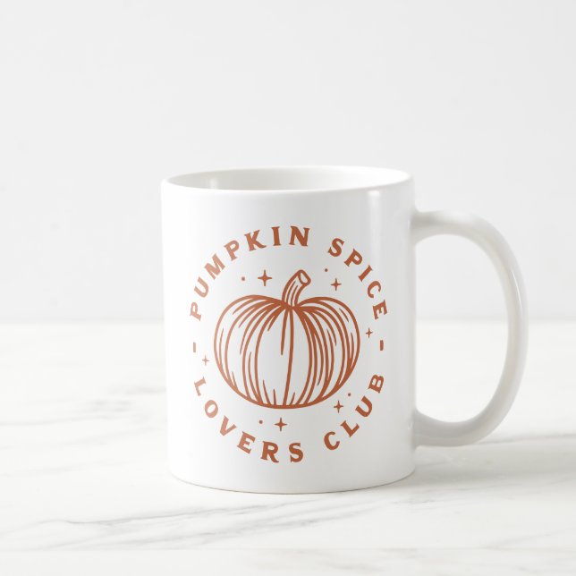 Pumpkin Spice Lovers Club Coffee Mug (Right)