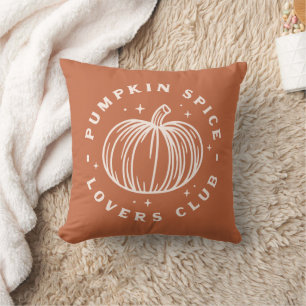 Pumpkin Spice Lovers Club Cushion