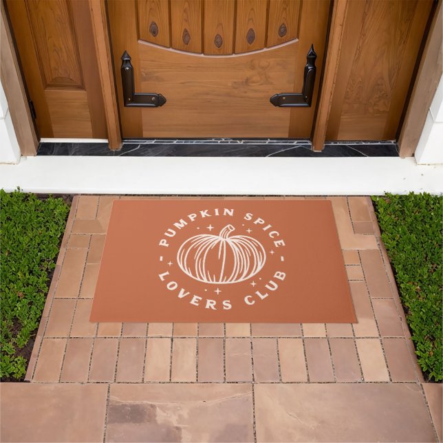 Pumpkin Spice Lovers Club Doormat (Outdoor)
