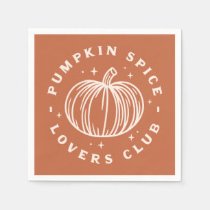 Pumpkin Spice Lovers Club Napkin