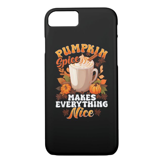 Pumpkin Spice Makes Everything Nice Sticks Coffee Case-Mate iPhone Case (Back)