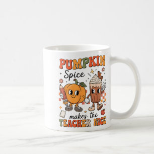 Pumpkin Spice Makes Teacher Nice Fall Thanksgiving Coffee Mug