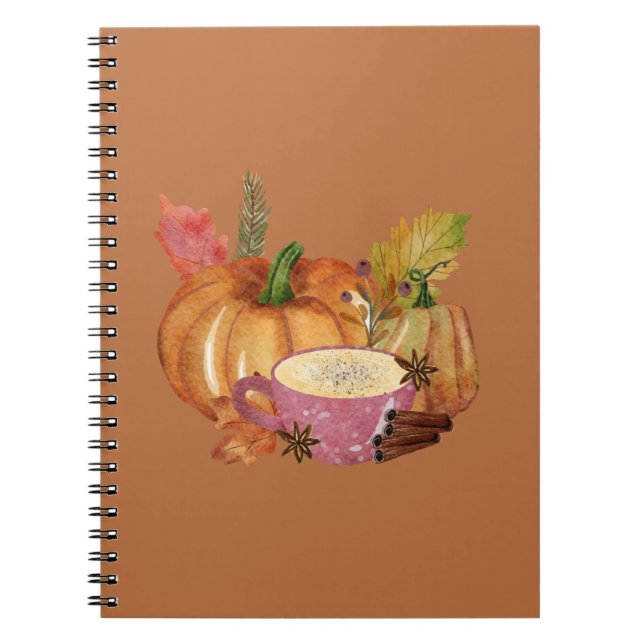 Pumpkin Spice  Notebook (Front)