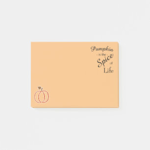 Pumpkin Spice of Life Post-it Notes