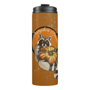 Pumpkin Spice! On a Roll Pumpkin Racoon Thermal Tumbler