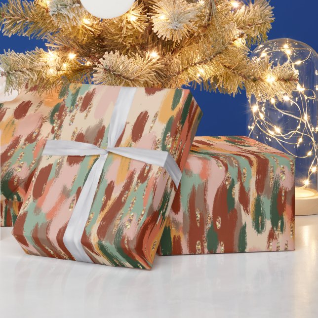 Pumpkin Spice Pattern Wrapping Paper (Holidays)