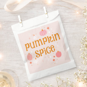 Pumpkin Spice Pink Halloween Favour Bags