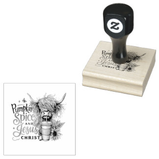 Pumpkin Spice....  Rubber Stamp