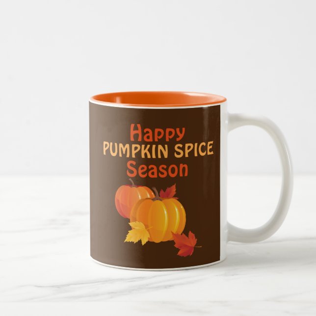 Pumpkin Spice Season 11 oz Two-Tone Mug (Right)