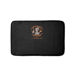 Pumpkin Spice Season is Comming Soon Halloween Fal Bath Mat