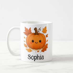 Pumpkin Spice Season Personalized Name Cozy Autumn Coffee Mug