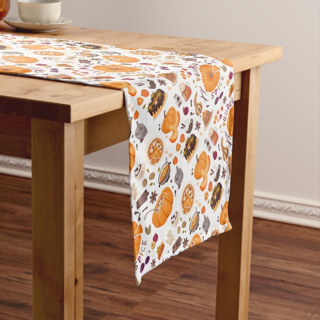 Pumpkin Spice Short Table Runner (In Situ)