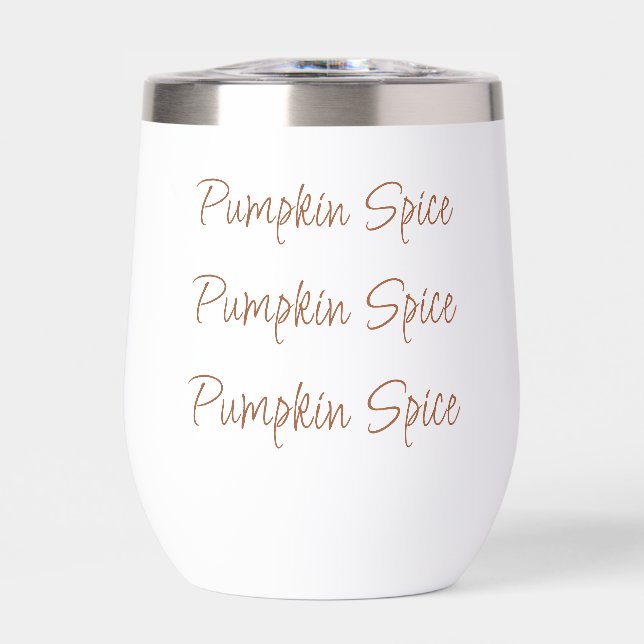 Pumpkin Spice Simple Stylish Script Typography (Front)