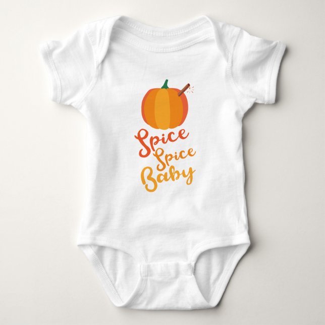 Pumpkin "Spice Spice Baby" Funny Fall Shirt (Front)