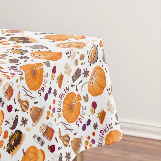 Pumpkin Spice Tablecloth (In Situ)