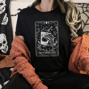 Pumpkin Spice Tarot Card Halloween Tri-Blend Shirt
