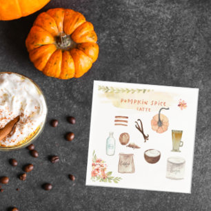 Pumpkin Spice Thanksgiving Friendsgiving Napkin