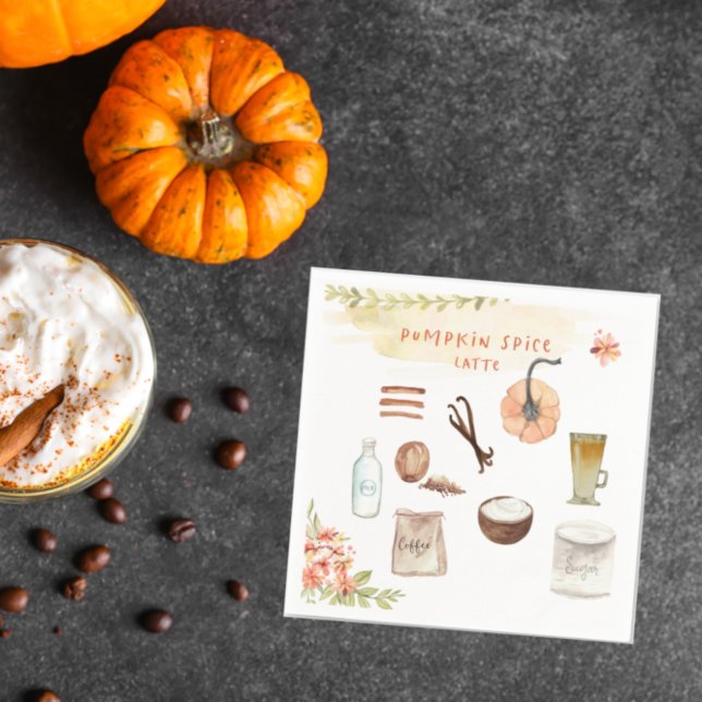 Pumpkin Spice | Thanksgiving Friendsgiving Napkin (Creator Uploaded)